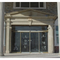 Decorative marble pediments